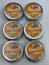 NEW Gift Set of 6 Crazy Aaron's Putty .47oz Mini Tins SUNBURST silly