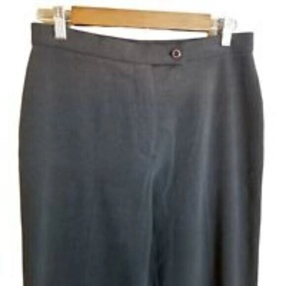 Женские однотонные серые брюки Haggar размер 8 - Изображение 2 из 4
