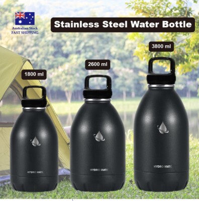 Large Stainless Steel Water Bottle Vacuum Insulated Double Wall Thermos Sports