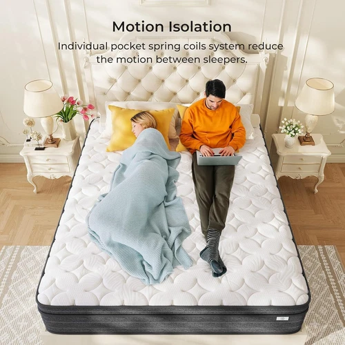 10 INCH LUXURY ORTHOPAEDIC POCKET SPRUNG MATTRESS 3FT 4FT 4FT6 DOUBLE 5FT 6FT - Picture 5 of 63