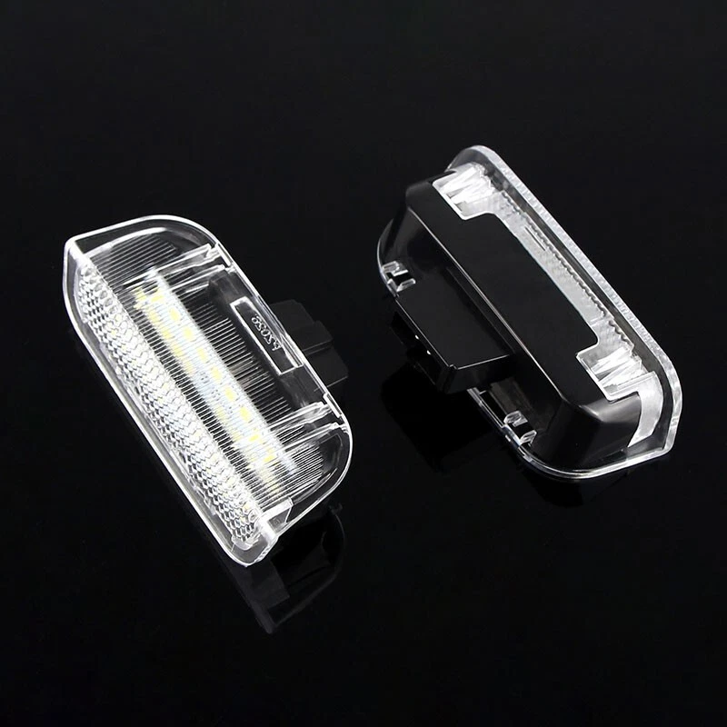 2x Luces LED blancas de cortesía para puerta lateral para Volkswagen Polo 2005-2015 Foto 3 de 4