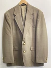 Wall Street Blazer Men’s 42L Patch Pockets Taupe Jacket Made in USA Sport Coat