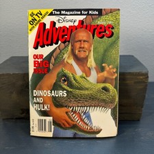 Disney Adventures Magazine Volume 1 Issue #10 August 1991 Hulk Hogan Dinosaurs.