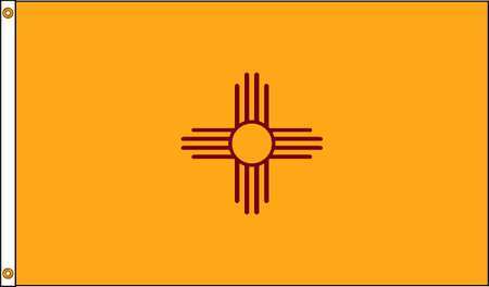 ANNIN FLAGMAKERS 143770 Bandera de Nuevo México, 4x6 pies, Nylon 5JFL7 - Imagen 2 de 2