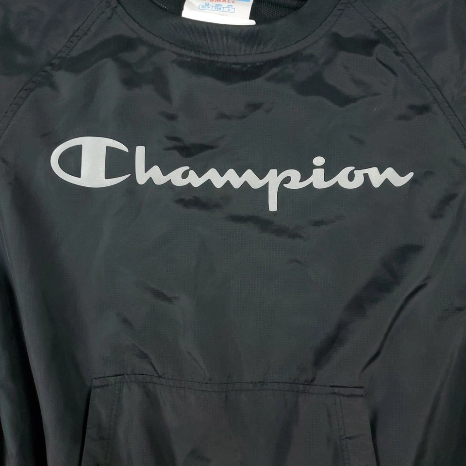 Champion 夹克女式 XS 黑色运动套衫风衣女士 — 第 2/4 张图片