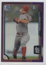 2015 Bowman Chrome Prospects Purple Refractor 42/250 Nick Petree #BCP84 2vk