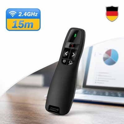 K400 Presenter Powerpoint Fernbedienung Laserpointer Wireless USB PPT Flip Pen