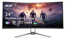 Nitro 34 Inch 1000R 21:9 Curved Zero-Frame QHD 3440 x 1440 Gaming Monitor  A...