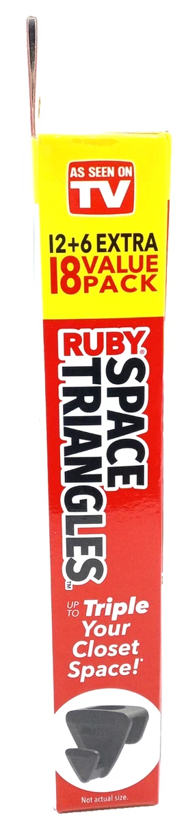 Ruby Space Triangles Hanger Space Saver Triangles 18pc Closet - Brand New
