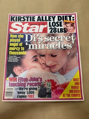 Star Magazine September 30 1997 Princess Diana Kirstie Alley Tabloid News
