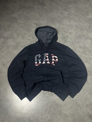 Hoodie Gap y2k zip USA retro vintage money swag rap old style men s logo graphic