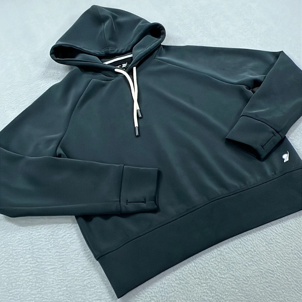 Fundamental Coast Hoodie Womens Extra Small Navy Blue Modal Blend Thumbholes - Image 2 of 4