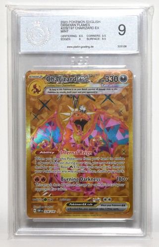 POKEMON Obsidian Flames - Charizard ex 228/197 *PGS 9* ENG Glurak