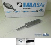 Imasaf ESD Auspuff Endtopf für Lancia Fulvia Limo/Coupe 1.1+1.2 1964-1969 + Zub.