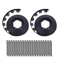 Garden Edging,100FT Landscape Edging with 60 Spikes for Lawn 1.5 Inch Tall (B...