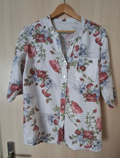 Damenbluse Gr.L (42/44)  100% Leinen Made in Italy