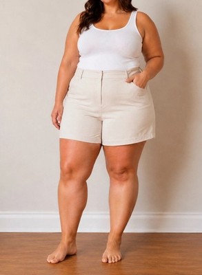 Old Navy Women's Kaki High-Rise Pixie Secret Smooth Pockets Plus Size 24w