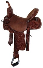 Barrel Racing Horse Saddle Western Leather Racer Handmade Equestrian Trail Tack