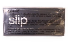 Slip Pure Silk Sleep Mask with Elastic Band  Reduce Stretching Black