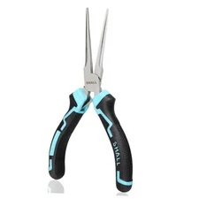 6" Mini Needle Nose Pliers, Long Nose Pliers w/Comfort Grip Handles & Non 1PC