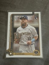 2263 2025 Topps Update Series RC Drew Avans Milwaukee Brewers