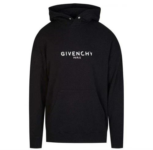 GIVENCHY Felpa con cappuccio lunga nera AUTENTICA GIVECHY OVERSIZE XS S $850