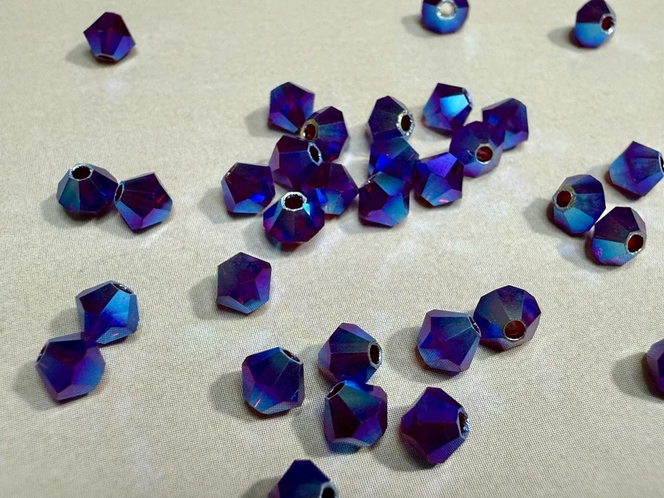 Bicones Swarovski Siam AB2X 5328 4mm Foto 4 de 4