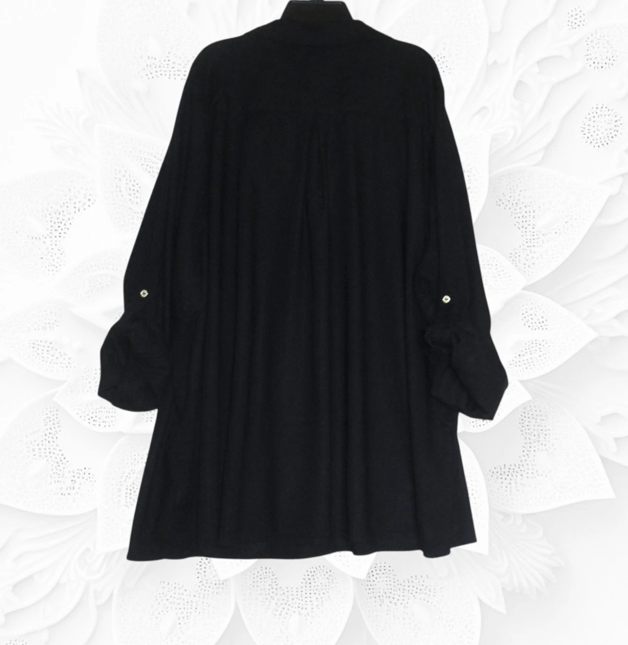 Torrid (Size 3) Plus Size Black Long Sleeve Blouse - product detail image 2