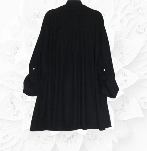 Torrid (Size 3) Plus Size Black Long Sleeve Blouse image 2