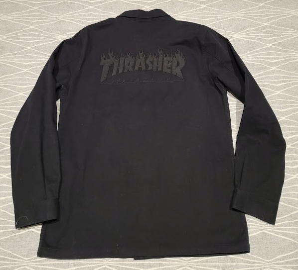 Vans X Thrasher M65 BDU Jacket Black Mens Size Medium Spitfire
