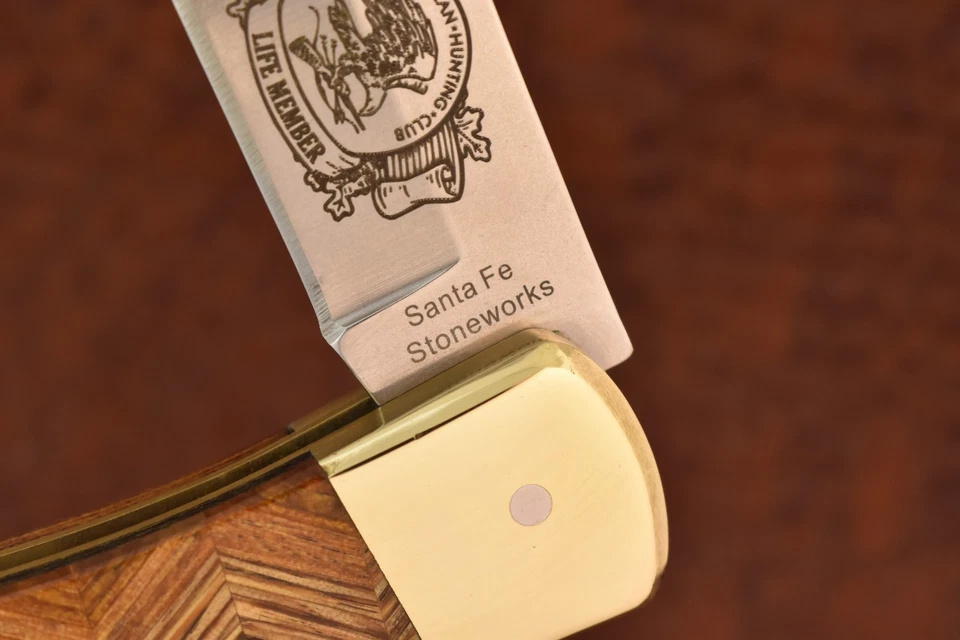 CUCHILLO JUMBO DE MADERA SECCIONAL NAHC VINTAGE CAMILLUS NUEVA YORK EE. UU. (27250) Foto 3 de 4