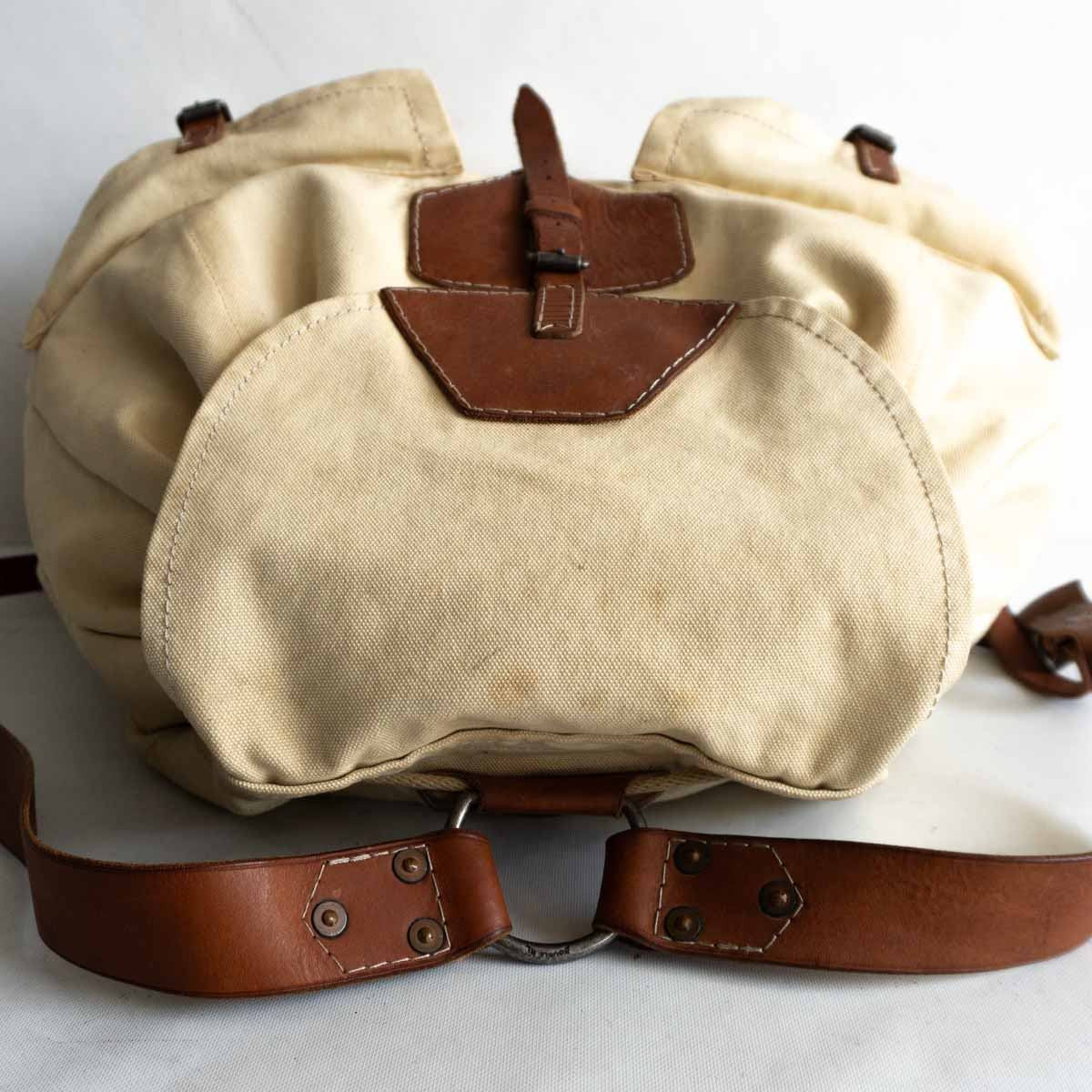 RRL Canvas Leather Backpack Bag Double RL Canvas Leather RRL Canvas Leather Backpack Bag Double RL Canvas Leather