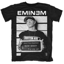 Eminem Arrest T-Shirt Black New
