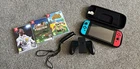 Nintendo Switch Console Neon Red/Blue Joy-Con, Case, FIFA 18 & Games Bundle