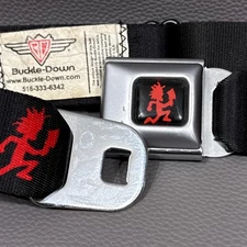 Rare INSANE CLOWN POSSE Juggalo Metal Belt Buckle Down ICP Hatchetman 27"-44"