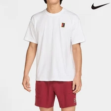 Nike Cotton Max90 Tennis T-Shirts Men's Sports Tee Casual Top White HJ3363-100