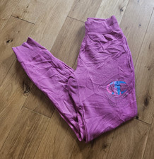 Champion Reverse Weave Women's Pink joggers XS Logo Stretch vintage y2k