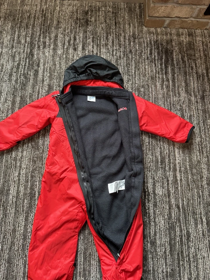 Traje de nieve Columbia intercambiable rojo/negro 3 en 1 talla 12-18 meses Foto 3 de 4