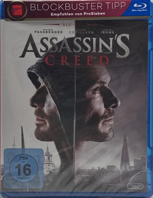 Assassins Creed Blu-Ray  , Film zum Spiel , FSK 16 , neu und ovp KC13