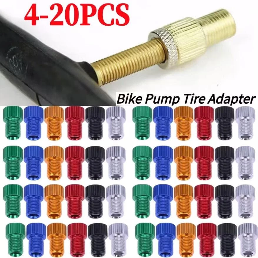 20/10/4pcs Fahrrad Ventil Adapter Ventiladapter von SV DV auf KFZ Autoventil NEU - Bild 3 von 4