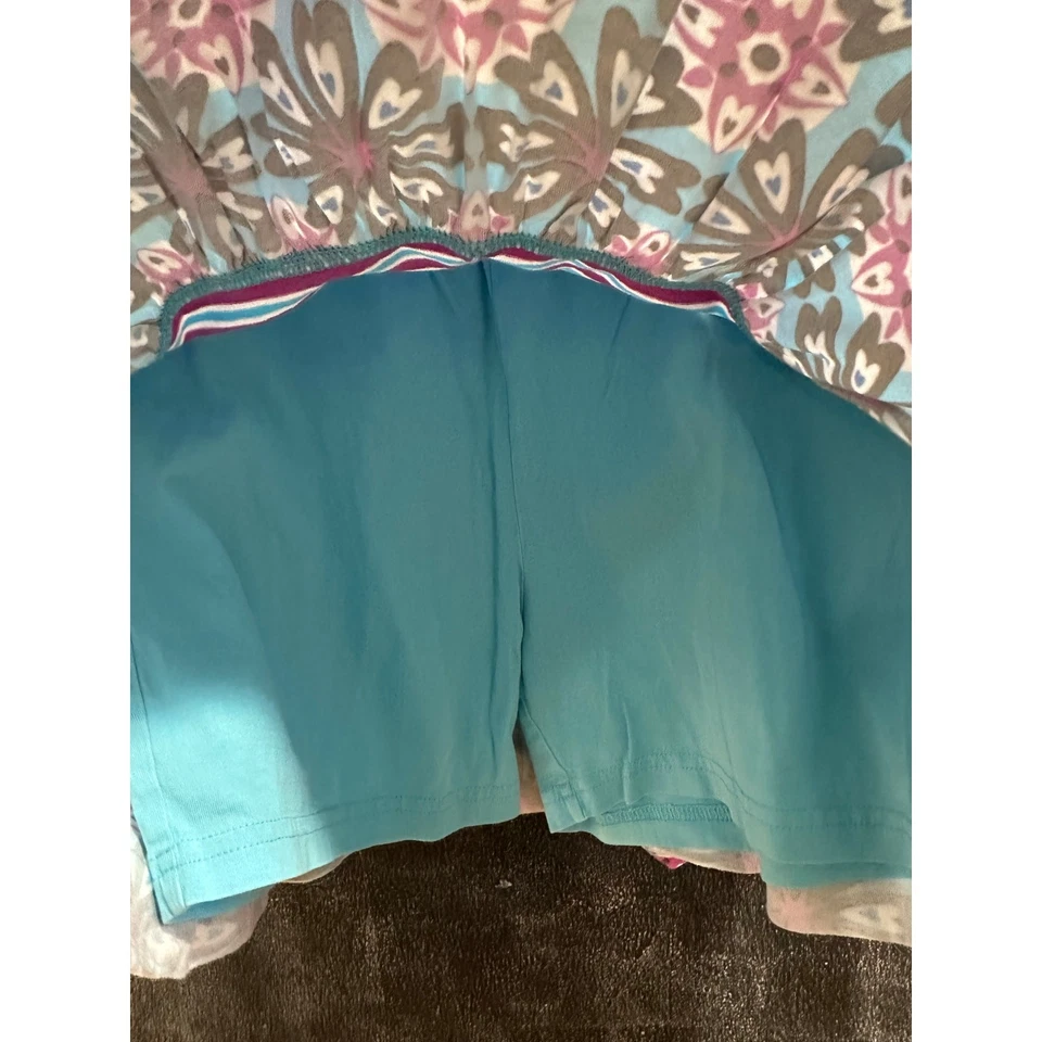 Hanna Andersson 2 Skorts Flores Geométricas Rayas 100% Algodón Talla 130cm 8Y Foto 4 de 4