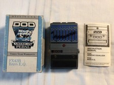 DOD FX42-B Bass E.Q. Pedal Made in USA Tested...