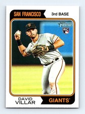 #129 2023 Topps Heritage David Villar RC San Francisco Giants