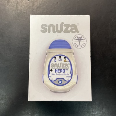 SNUZA Hero Tragbares Baby-Atemmonitor - Weiß & Blau NEU - Kostenloser Versand