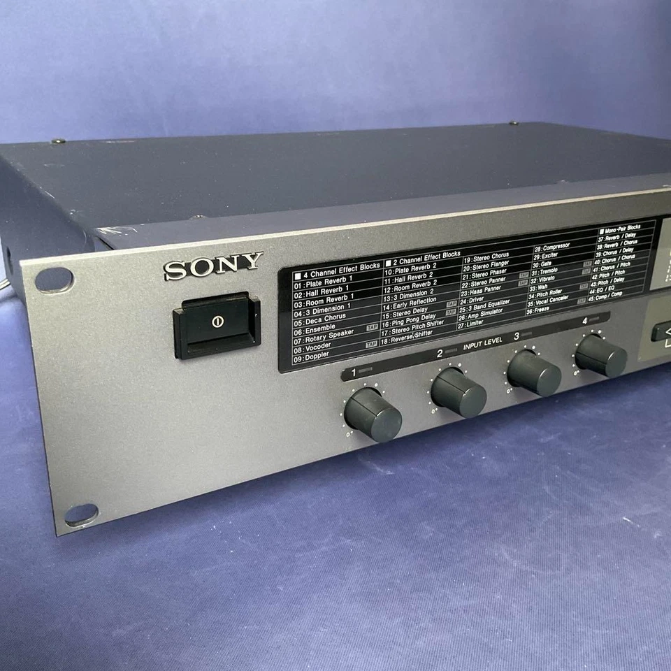 SONY DPS-V55 Rackmount Audio Multi-Effect Signal Processor Silver Sound Music - Image 2 of 4