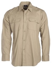 Tropenhemd 1/1 Arm khaki, Feldhemd, Camping, Outdoor, Military -NEU-