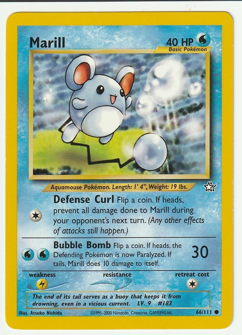 Neo Genesis Pokémon TCG Marill #66/111