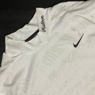 Nike Golf Tiger Woods TW ADV x Malbon Mock Polo DJ6842 100 White