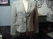 Calvin Klein womens 8 blazer suit jacket grays grey long sleeve business casual