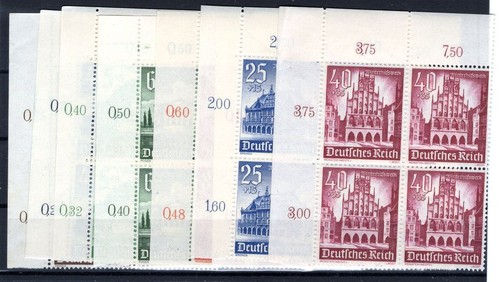 DR-3.Reich 751/59ER ECKRAND-VB ** MNH MINT 160++EUR (CA5234
